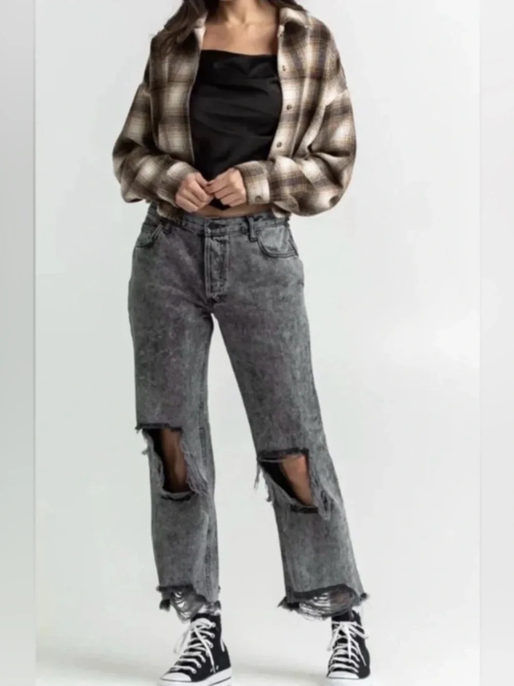 Free People Maggie Mid-rise Straight Leg Jeans distressed denim bottlerocket